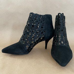 Loeffler Randall Rashida Calf Hair Ankle Boot - Black - Size 7.5
